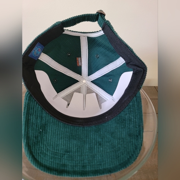 NWT Pukka "Stoked On Life Palm Beach" Mens/Womens Emerald Green Cordoroy Hat - Picture 5 of 6